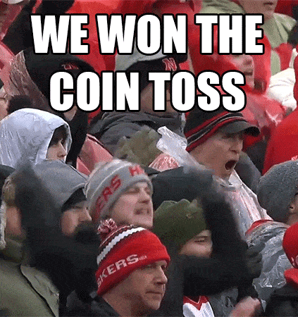 Husker Fans - coin toss